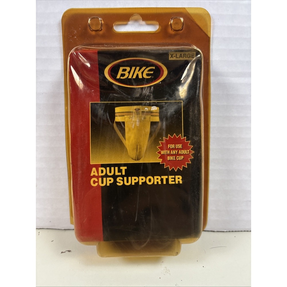 VTG BIKE Adult Cup Supporter Jockstrap Yellow XL 7186 Mens Athletic Underwear